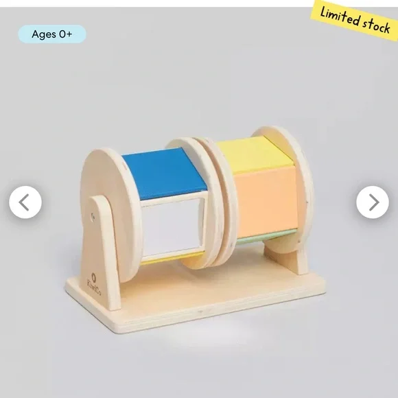 Kiwi Co Double Spinning Drum Montessori Wooden Toy - Picture 3 of 6